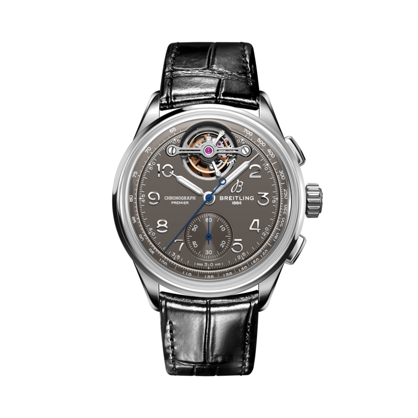 Premier B21 Chronograph Tourbillon 42 Gaston Breitling Anthracite | V-DIAL-COLOR-5664 dial, JB2120A61B1P1