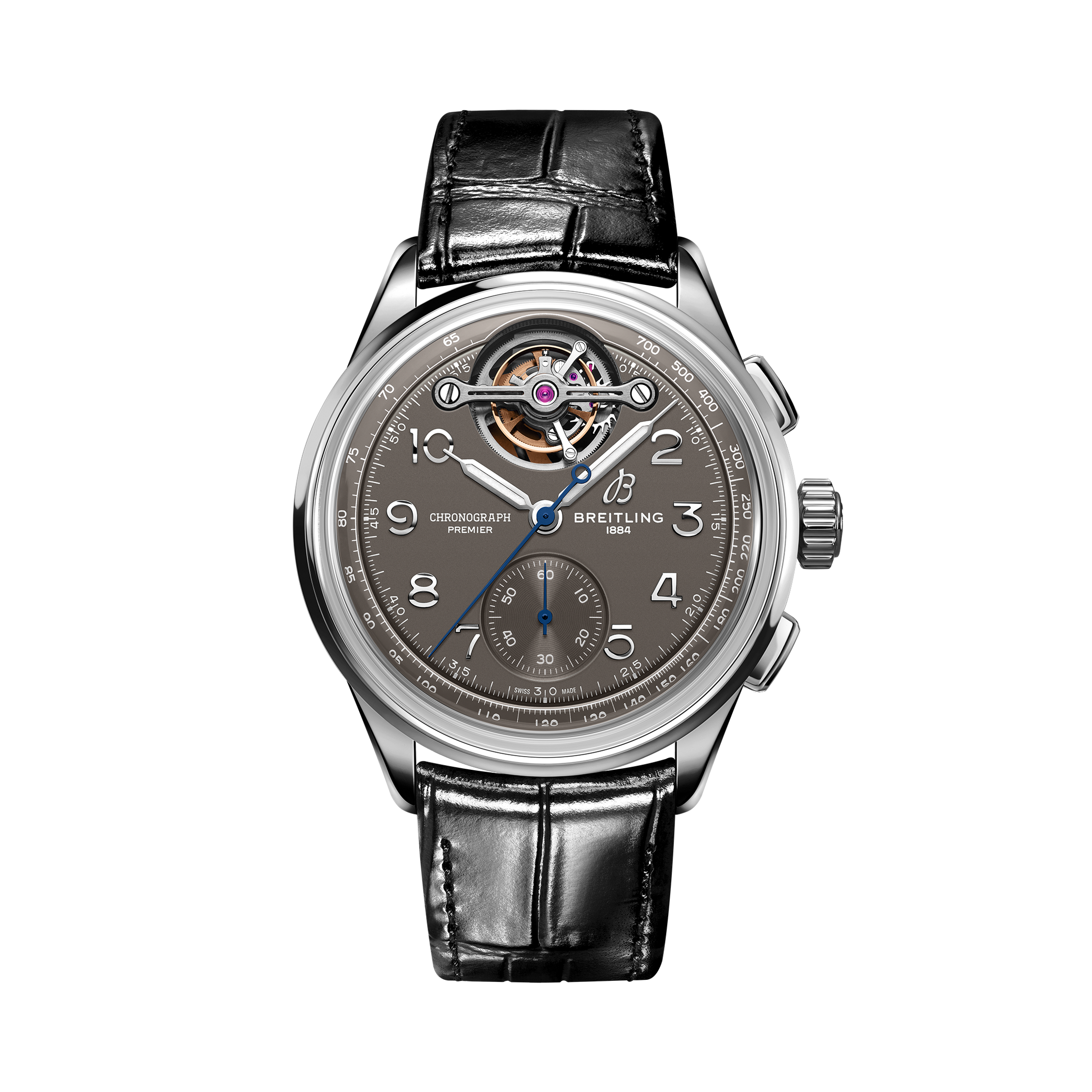 Premier B21 Chronograph Tourbillon 42 Gaston Breitling Anthrazit | V-DIAL-COLOR-5664 dial, JB2120A61B1P1