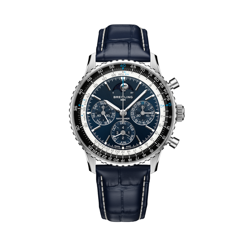 Navitimer B19 Chronograph 43 Perpetual Calendar, reference LB19211A1C1P1. Link to product details.