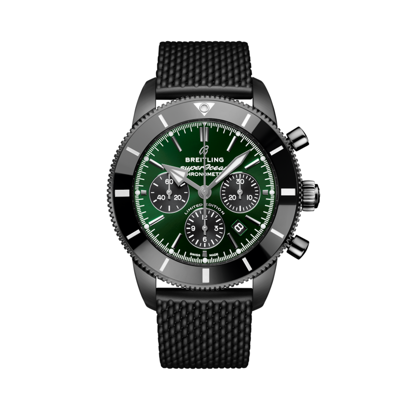 Superocean Heritage B01 Chronograph 44 Green | V-DIAL-COLOR-5765 dial, MB01621A1L1S1