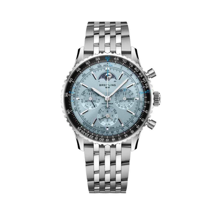 Navitimer B19 Chronograph 43 Perpetual Calendar Ice blue | V-DIAL-COLOR-1111 dial, PB1920251C1A1