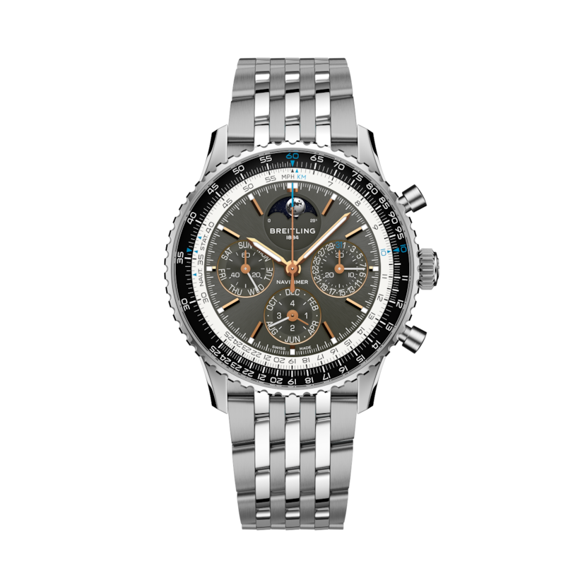 Navitimer B19 Chronograph 43 Perpetual Calendar, reference PB1921251B1A1. Link to product details.