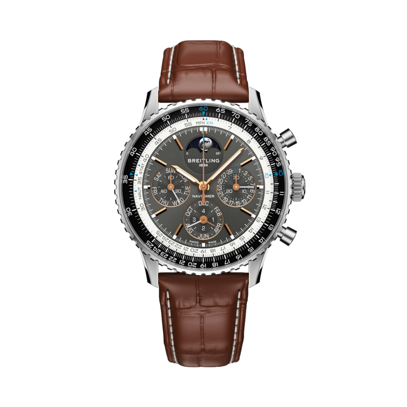 Navitimer B19 Chronograph 43 Perpetual Calendar, reference PB1921251B1P1. Link to product details.