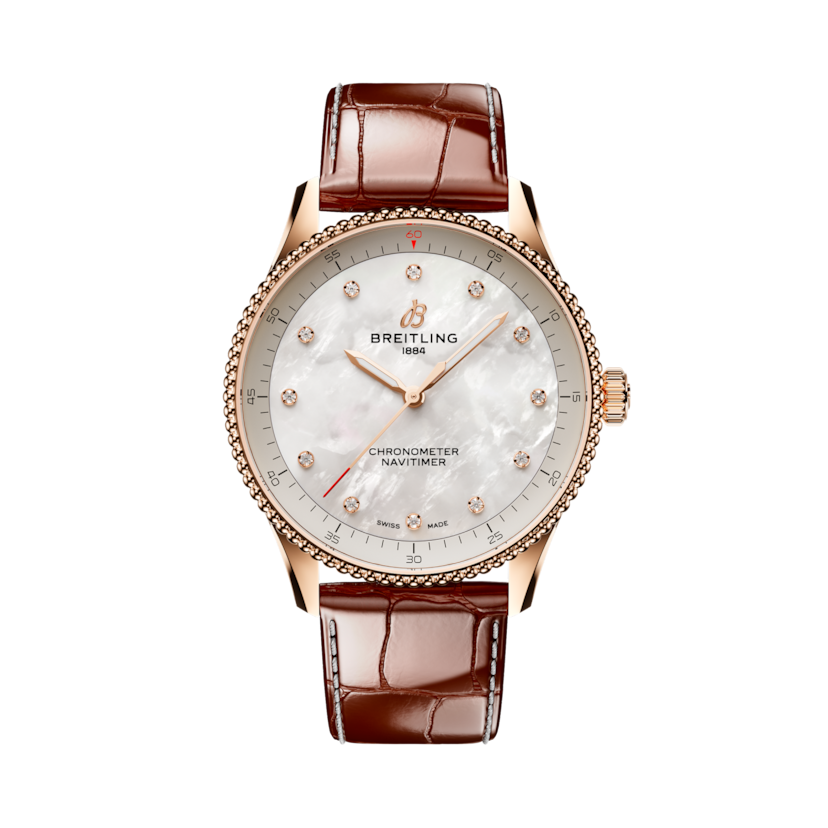 Navitimer 32, reference R77320E61A1P1. Link to product details.