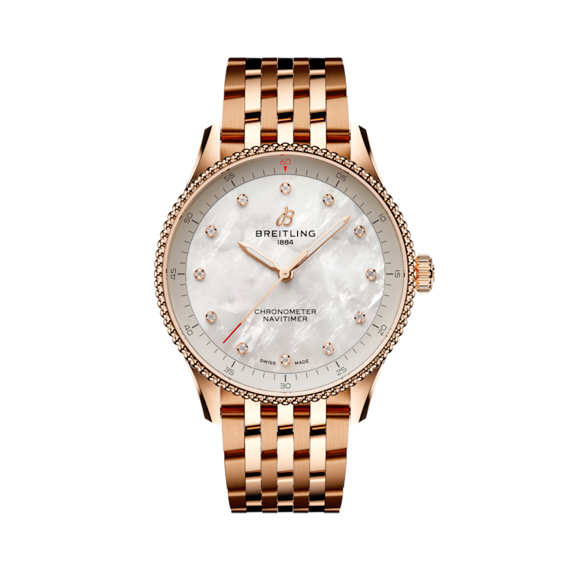 Navitimer 32, riferimento R77320E61A1R1. Link ai dettagli del prodotto.