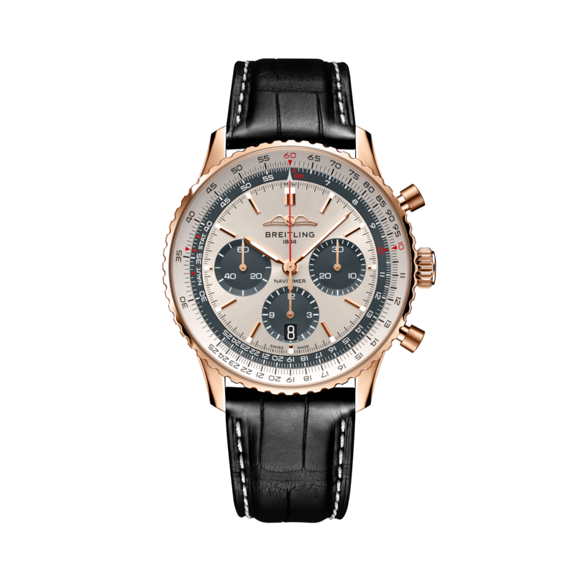 Navitimer B01 Chronograph 43航空計時腕錶星宇航空特別版 銀色 | V-DIAL-COLOR-5843 dial, RB01386A1G1P1