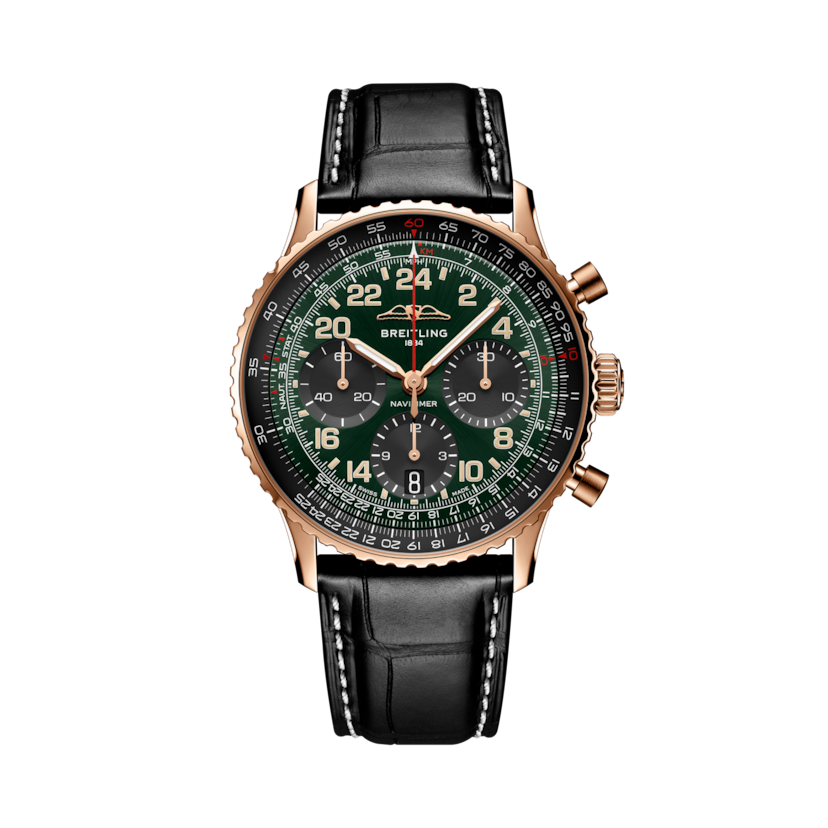 Navitimer B12 Chronograph 41 Cosmonaute Verde | V-DIAL-COLOR-5765 dial, RB12302A1L1P1