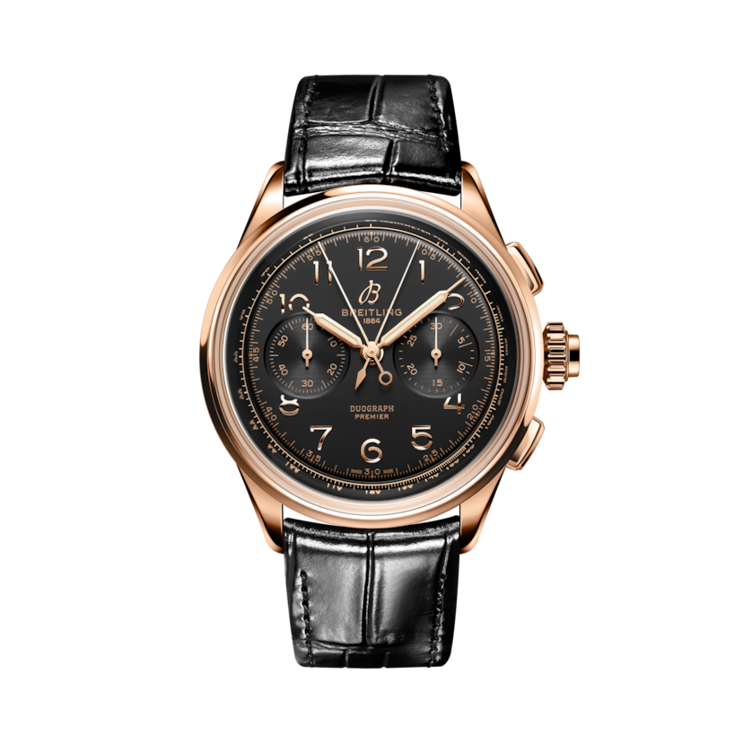 Premier B15 Duograph 42 Black | V-DIAL-COLOR-5686 dial, RB1510251B1P1