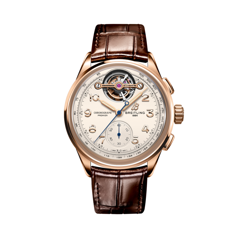 Premier B21 Chronograph Tourbillon 42 Léon Breitling Cream | V-DIAL-COLOR-5842 dial, RB2120211G1P1
