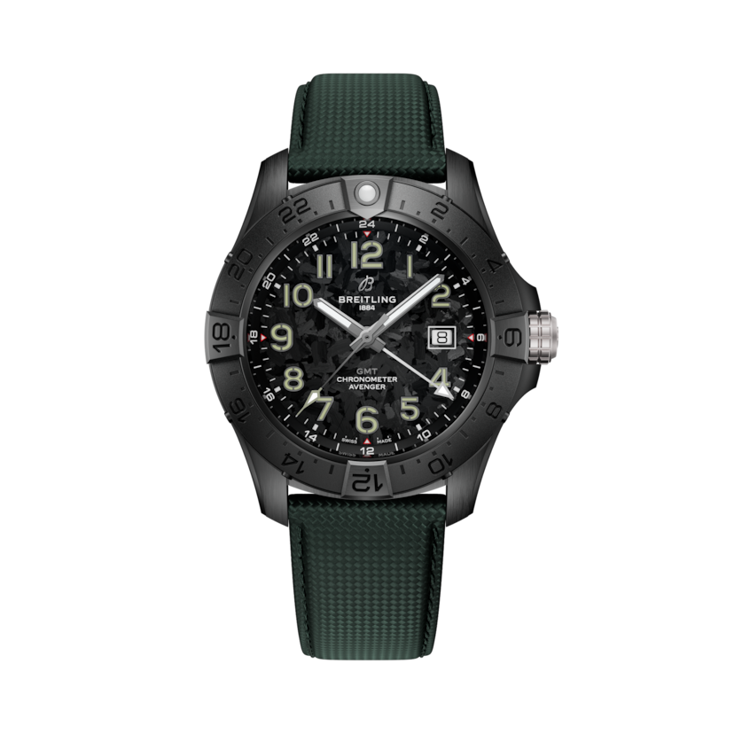 Avenger Automatic GMT 44 Night Mission Carbon | V-DIAL-COLOR-5765556362 dial, S32320101B1X1