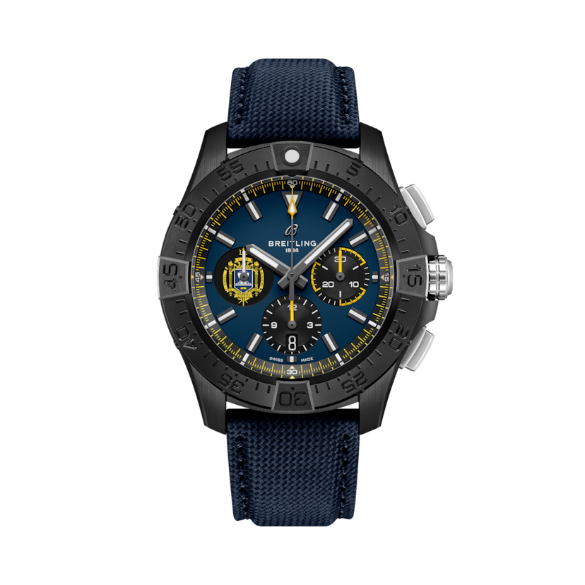 Avenger B01 Chronograph 44 Night Mission US Naval Academy Blue | V-DIAL-COLOR-5714 dial, SB01474A1C1X1