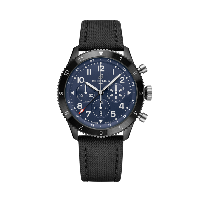 Super AVI B04 Chronograph GMT 46 Tribute to Vought F4U Corsair Blue | V-DIAL-COLOR-5714 dial, SB04452A1C1X1