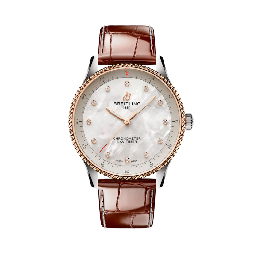 Navitimer 32航空計時腕錶,貨號 U77320E61A1P1。 連結到產品詳細頁。