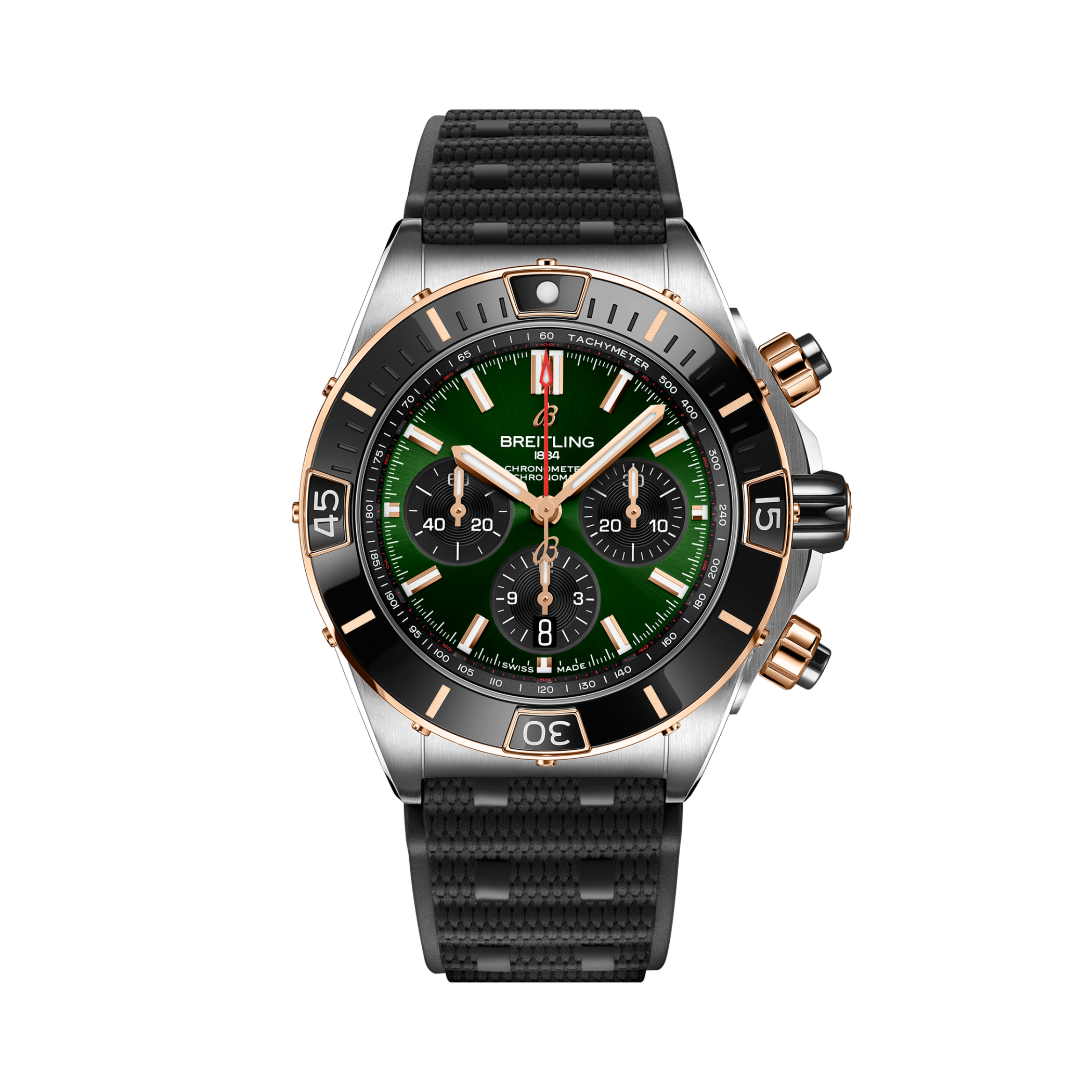 Super Chronomat超級機械計時B01腕錶44 綠色 | V-DIAL-COLOR-5765 dial, UB0136251L1S1