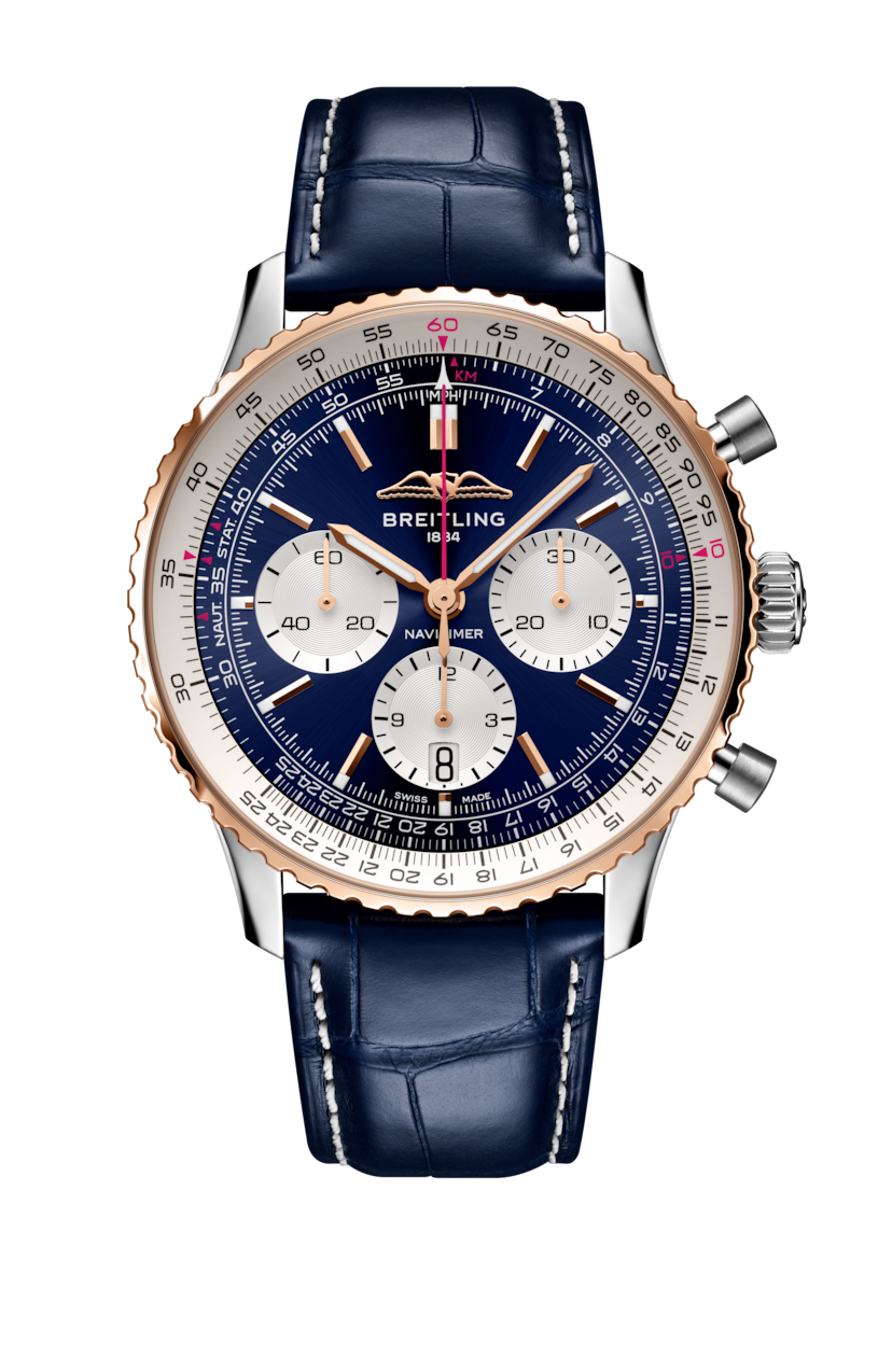 Navitimer B01 Chronograph 43 Aeromexico Edition Azul | V-DIAL-COLOR-5714 dial, UB01381A1C1P1