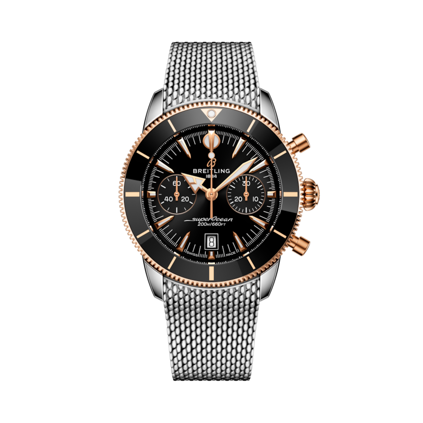 Superocean Heritage B01 Chronograph 42 Black | V-DIAL-COLOR-5686 dial, UB0156H11B1A1