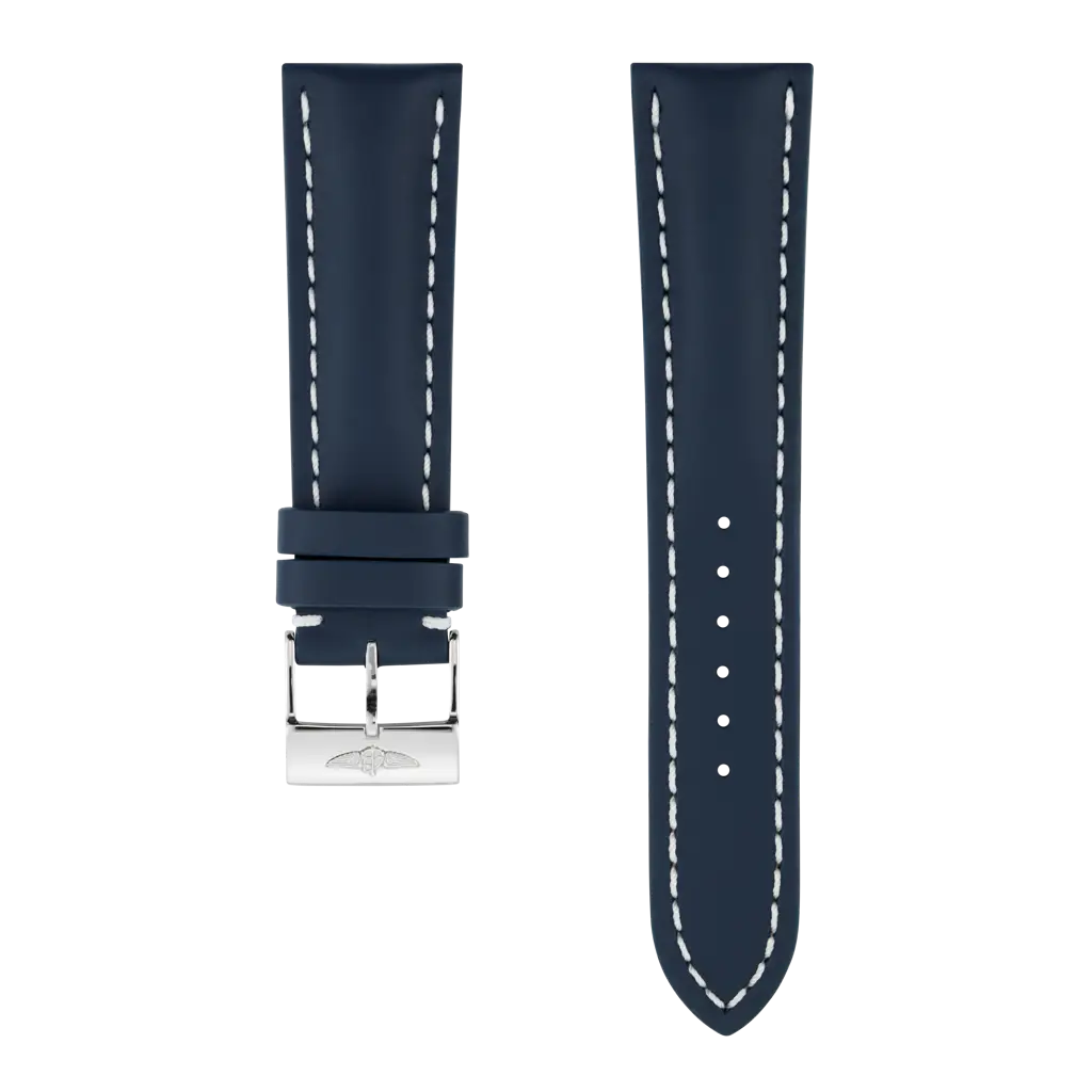 Blue calfskin leather strap - 101X - image 1