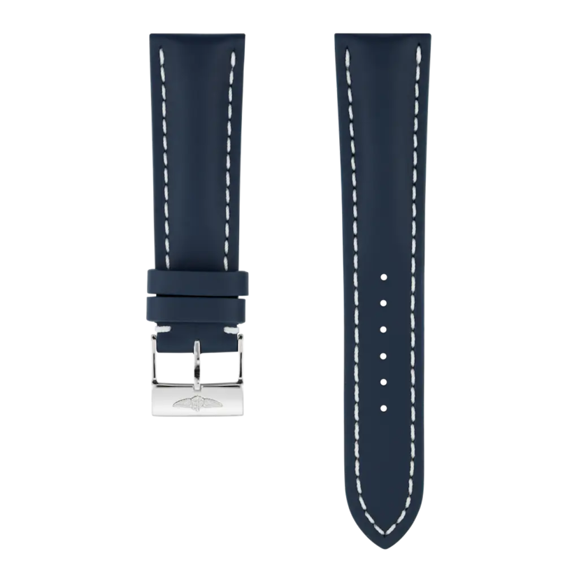 Blue calfskin leather strap - 101XL - image 1