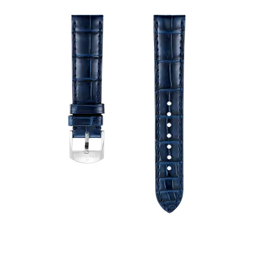 Correa de piel de cocodrilo azul 1042P