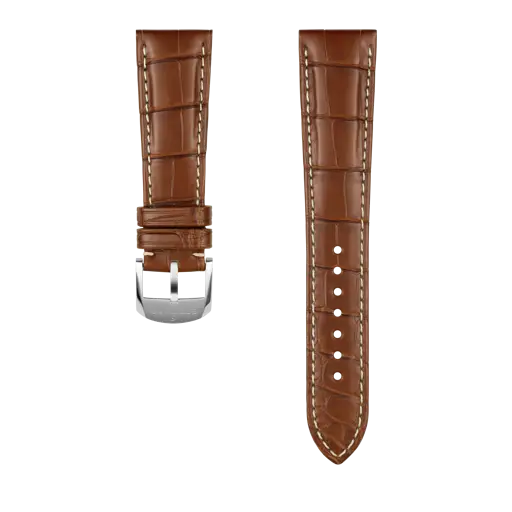Goldenes Alligatorlederarmband 1059P