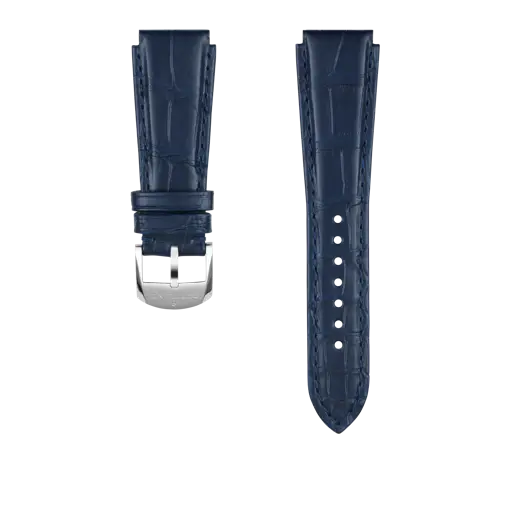 Bracelet en cuir d’alligator bleu 1065P