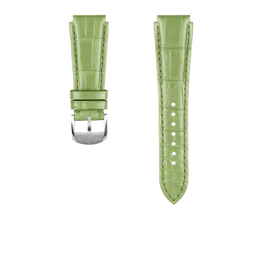Bracelet en cuir d’alligator vert 1074P