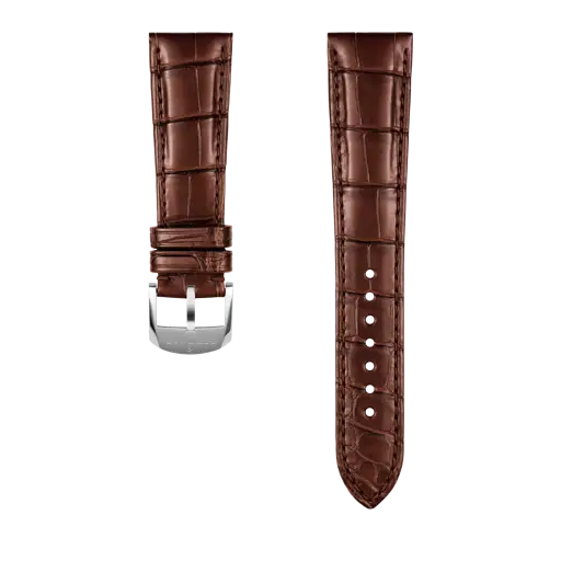 Bracelet en cuir d’alligator marron 1088P