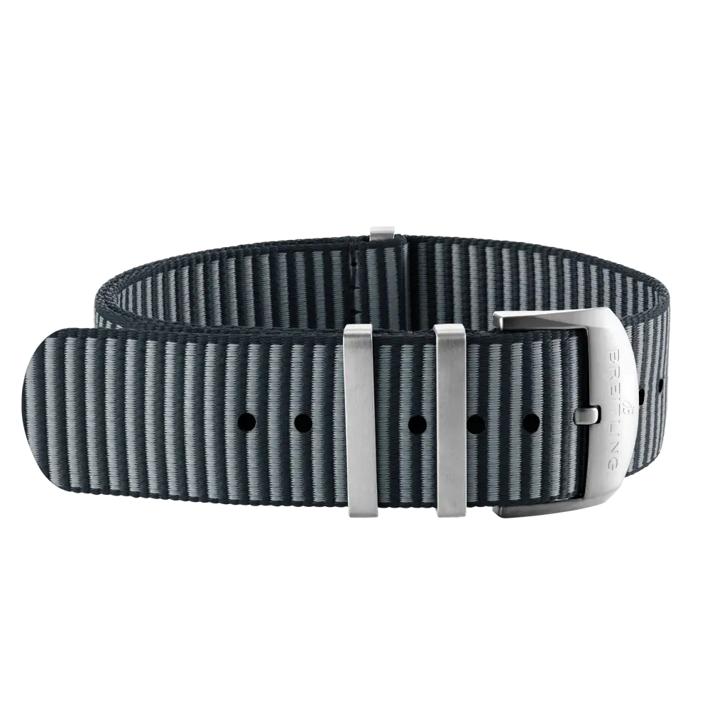 Grey Outerknown Econyl®-yarn single-piece strap (with stainless steel keepers) - 131W.A - image 1
