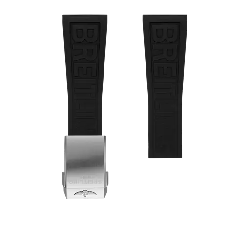 Schwarzes Diver Pro Kautschukarmband 156S