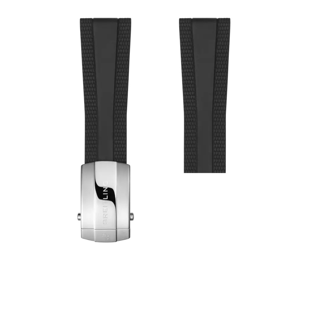 Black rubber strap - 168S - image 1