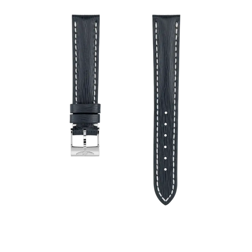 Blue sahara calfskin leather strap - 210X - image 1