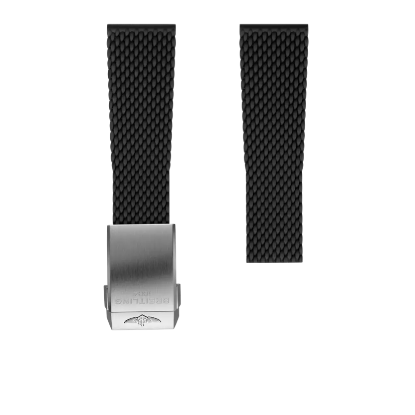 Black mesh rubber strap - 256S - image 1