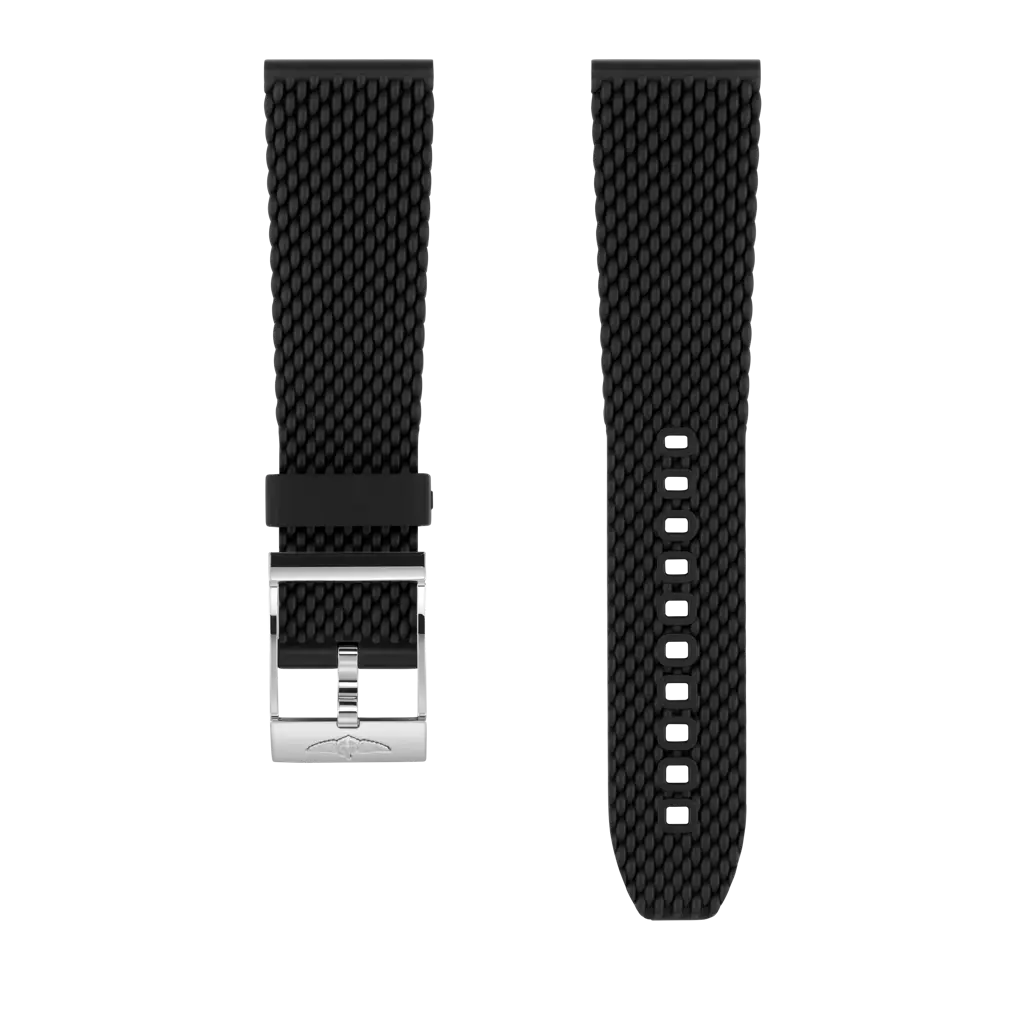 Black mesh rubber strap - 267S - image 1
