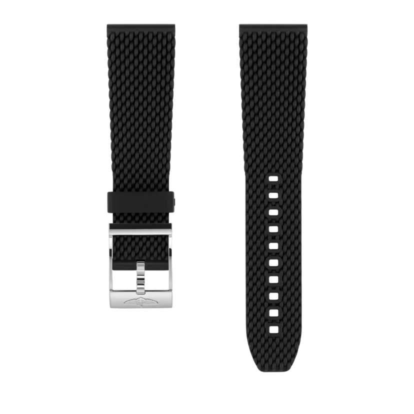 Black mesh rubber strap - 267S - image 1