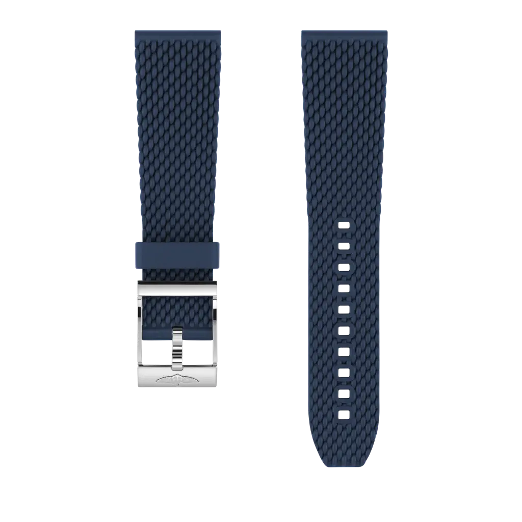 Blue mesh rubber strap - 277S - image 1