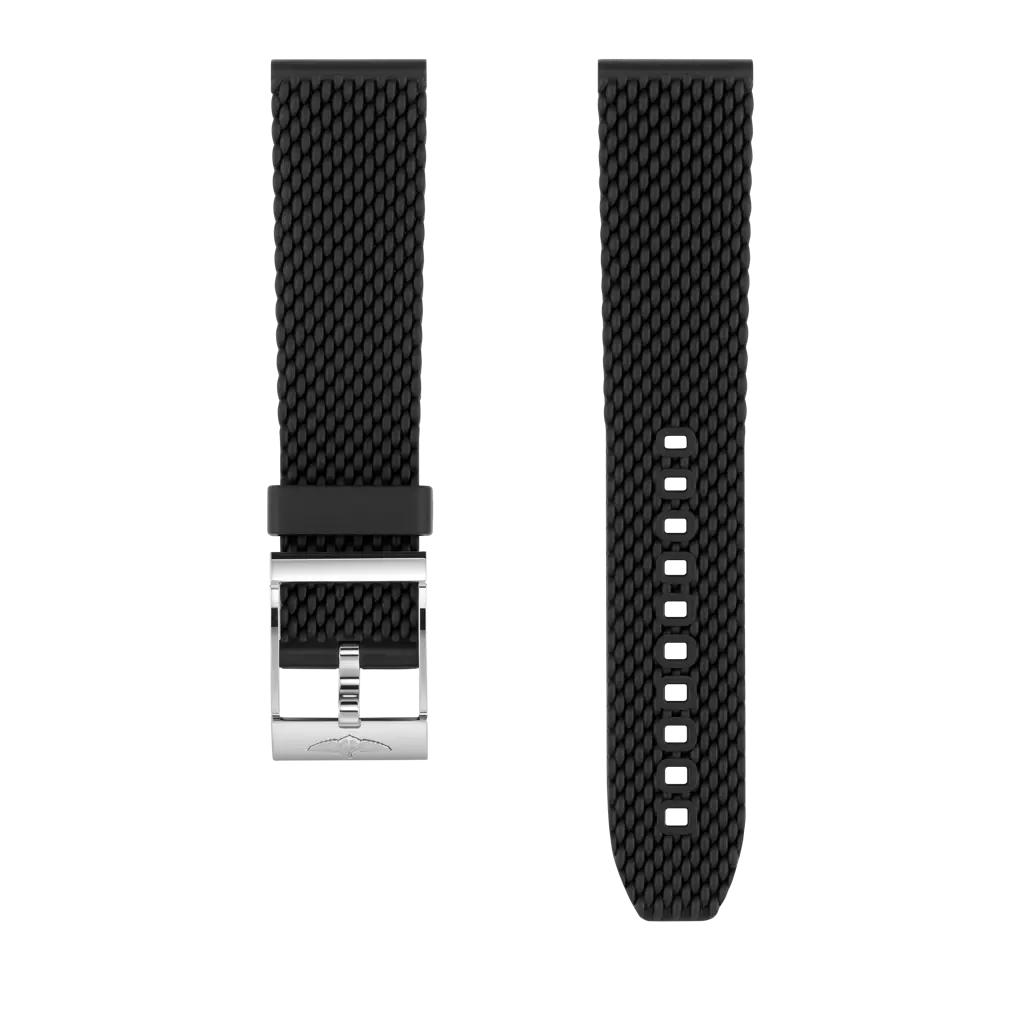 Black mesh rubber strap - 278S - image 1