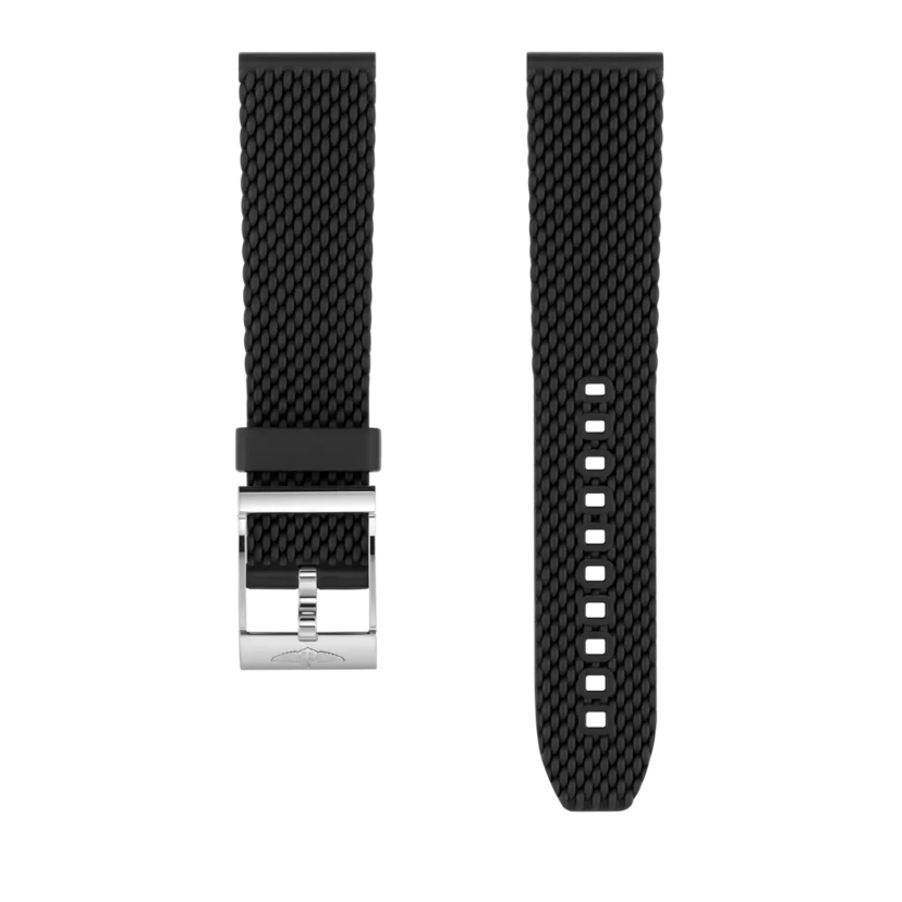 Black mesh rubber strap - 278S - image 1