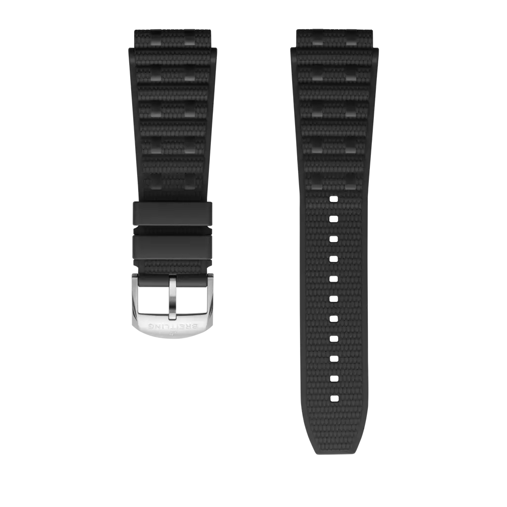 Black Rouleaux rubber strap - 300SS - image 1