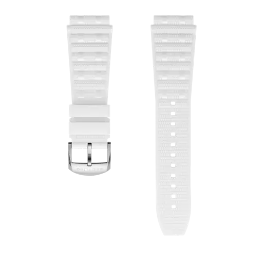 Weisses Rouleaux-Kautschukarmband 303SS