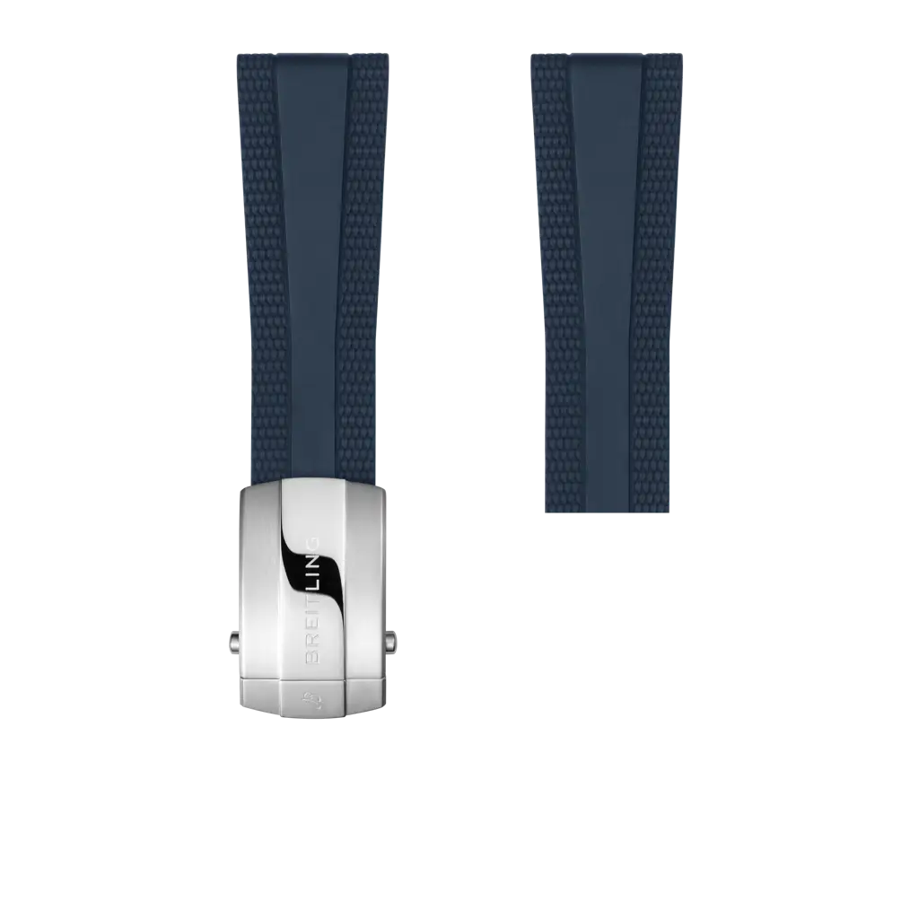 Blue rubber strap - 316S - image 1