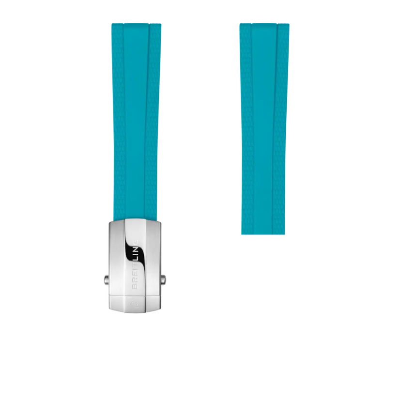 Turquoise rubber strap - 317S - image 1