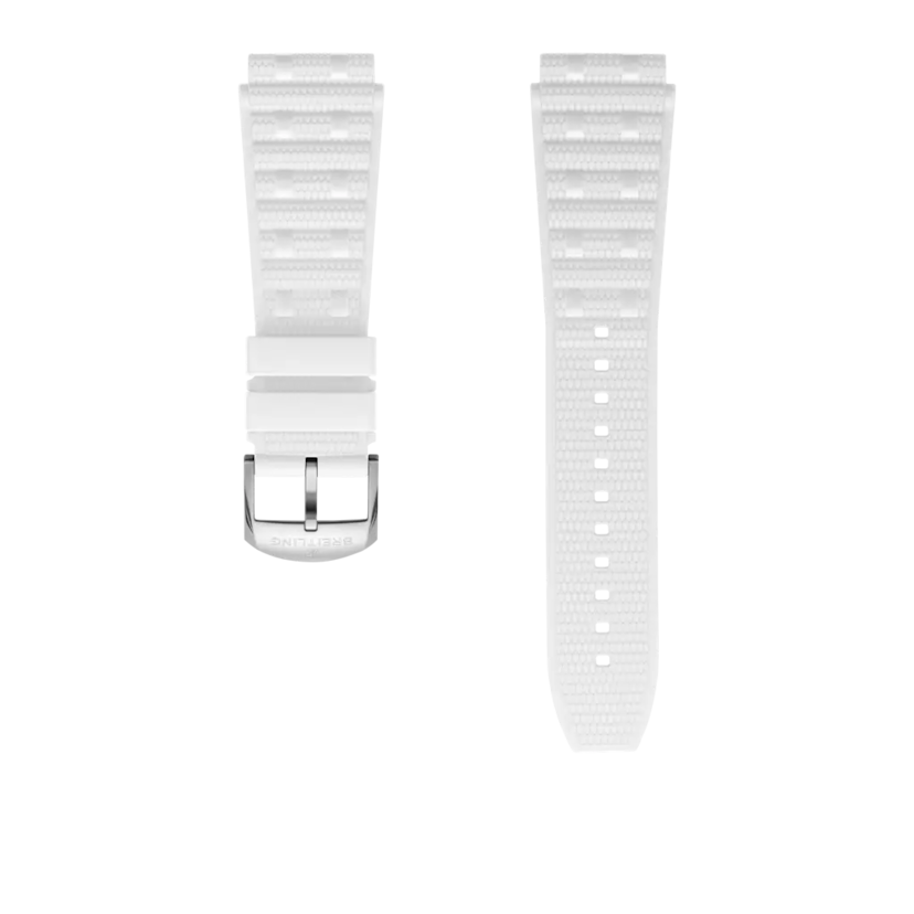 White Rouleaux rubber strap - 322S - image 1