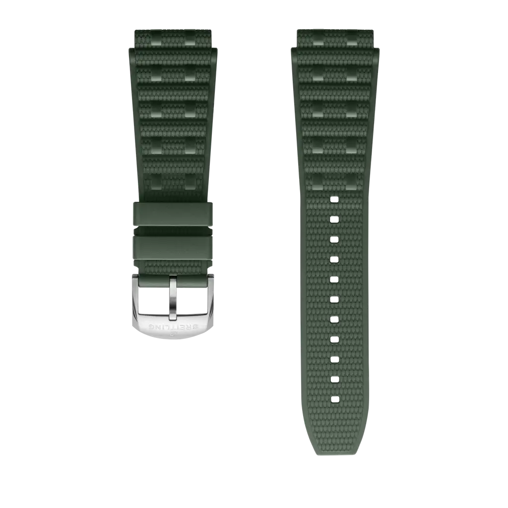 Green Rouleaux rubber strap - 345S - image 1