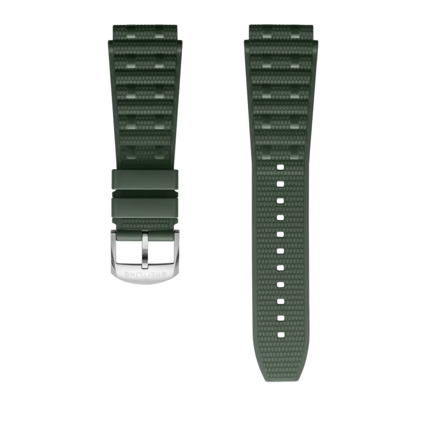 Green Rouleaux rubber strap - 345S - image 1
