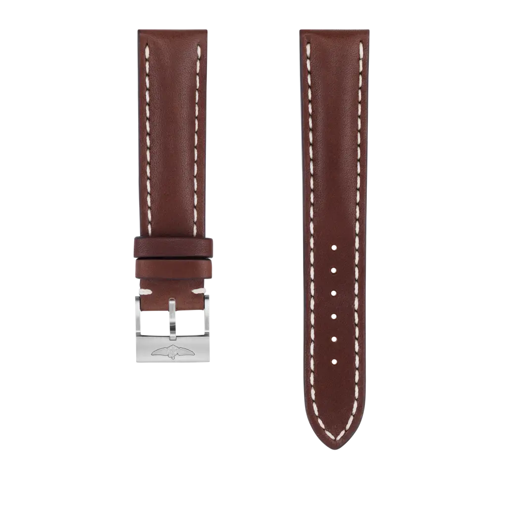 Brown novo nappa calfskin leather strap - 431X - image 1