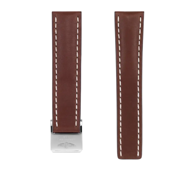 Brown novo nappa calfskin leather strap - 438X - image 1