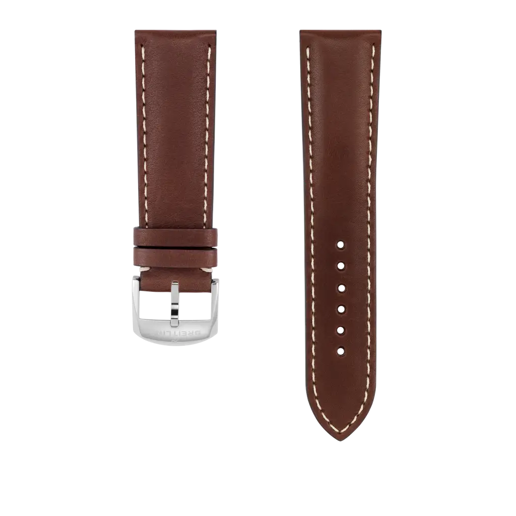 Brown novo nappa calfskin leather strap - 488X - image 1