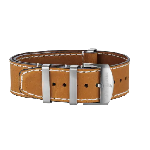 Goldenes, einteiliges Kalbsleder-Armband 491X