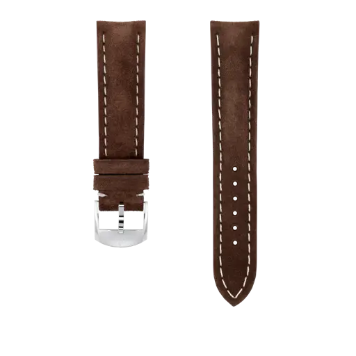 Correa de piel de becerro Nubuck marrón 505X