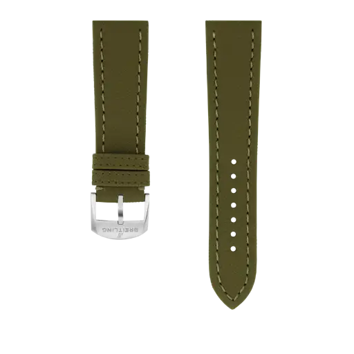 Grünes Militär-Kalbslederarmband 511X